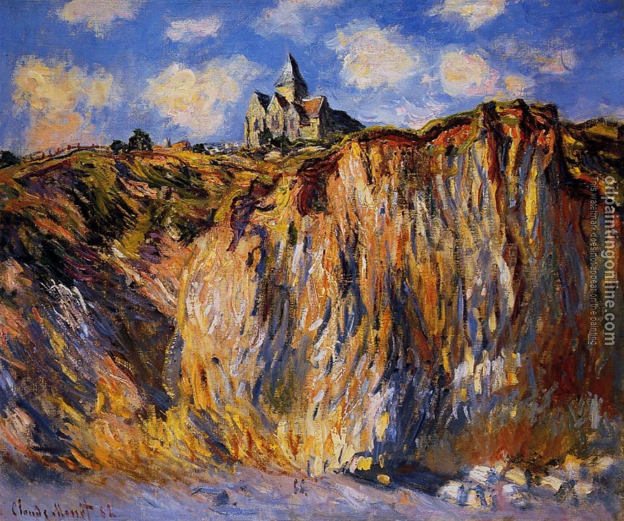 Monet, Claude Oscar - Church at Varengeville, Morning Effect